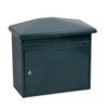 Front Loading Mail Box, Green, Steel, 352 x 392 x 205mm, Weatherproof thumbnail-0
