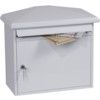 Front Loading Mail Box, White, Steel, 352 x 392 x 205mm, Weatherproof thumbnail-0