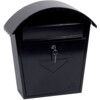 Front Loading Mail Box, Black, Steel, 370 x 365 x 135mm, Weatherproof thumbnail-0