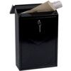 Top Loading Mail Box, Black, Steel, 390 x 270 x 115mm, Weatherproof thumbnail-0