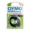 DYMO LETRATAG TAPE 12mm BLACK ON WHITE PAPER 91200 thumbnail-0