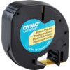 DYMO LETRATAG TAPE 12mm B LCK ON YELL PLASTIC 91202  thumbnail-1