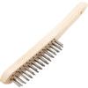 4-ROW STAINLESS STEEL WIRE SCRATCH BRUSH thumbnail-0