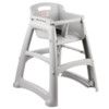 Sturdy Childs High Chair Grey thumbnail-0
