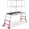 H1790m, Aluminium Folding Work Platform, Non-Slip, Safety Handrails thumbnail-1
