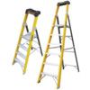 3 x Treads, Glass Fibre Platform Step Ladder, 1.35m thumbnail-1