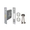 No.5012 3 Lever Nickel Plated Deadlock - 63mm thumbnail-0