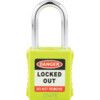 Lockout Keyed Padlock, Keyed Different, Nylon, Green, 42mm Width, Weatherproof thumbnail-1