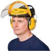 G500 Industrial Headgear Visor & Optime I Ear Muff thumbnail-1