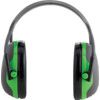 Ear Defenders, Over-the-Head, No Communication Feature, Dielectric, Black/Green Cups thumbnail-1