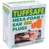 Disposable Ear Plugs, Uncorded, Not Detectable, Hexagonal, 29dB, Orange, Foam, Pk-1 Pair thumbnail-0