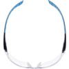 Stream, Safety Glasses, Clear Lens, Wraparound, Black/Blue Frame, Anti-Fog/Scratch-resistant/UV-resistant thumbnail-2