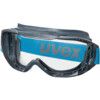 Megasonic, Safety Goggles, Polycarbonate, Clear Lens, Blue/Grey Frame, Anti-Fog/Scratch-resistant/UV-resistant thumbnail-0