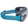 Megasonic, Safety Goggles, Polycarbonate, Clear Lens, Blue/Grey Frame, Anti-Fog/Scratch-resistant/UV-resistant thumbnail-2