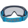 Megasonic, Safety Goggles, Polycarbonate, Clear Lens, Blue/Grey Frame, Anti-Fog/Scratch-resistant/UV-resistant thumbnail-3
