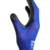 11-618 HyFlex® Ultralite Mechanical Hazard Gloves, Black/Blue, Nylon Liner, Polyurethane Coating, EN388: 2016, 3, 1, 2, 1, X, Size 8 thumbnail-3