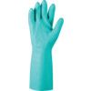 37-675 Solvex Chemical Resistant Gauntlet, Green, Nitrile, Cotton Flocked Liner, Size 11 thumbnail-2