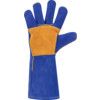 BFNQW, Welders Gauntlet, Blue, Leather, 406mm, Size 10 thumbnail-2