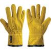 17 Tegera, Heat Resistant Gloves, Yellow, Cowhide, Cotton Liner, Cowhide Coating, 100°C Max. Compatible Temperature, Size 10 thumbnail-0
