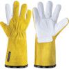 8 Tegera, Heat Resistant Gloves, White/Yellow, Cowhide, Size 10 thumbnail-0
