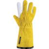 8 Tegera, Heat Resistant Gloves, White/Yellow, Cowhide, Size 10 thumbnail-1