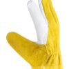 8 Tegera, Heat Resistant Gloves, White/Yellow, Cowhide, Size 8 thumbnail-3