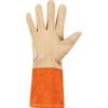 DST/555 Ultima, Welding Gloves, Orange/Yellow, Leather, Size 10 thumbnail-2