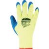 903-MAT Matrix, Cold Resistant Gloves, Blue/Yellow, Fleece Liner, Latex Coating, Size 9 thumbnail-1