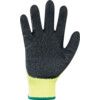 A140, Cold Resistant Gloves, Black/Yellow, Acrylic Liner, Latex Coating, Size L thumbnail-2