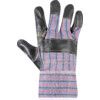 Rigger Gloves, Blue/Grey, Leather Coating, Cotton Liner, Size 10 thumbnail-1