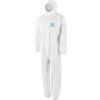 2000-WH Microgard Chemical Protective Coveralls, Disposable, Type 5/6, White, Microporous polyethylene film, Zipper Closure, L thumbnail-0