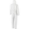 2000-WH Microgard Chemical Protective Coveralls, Disposable, Type 5/6, White, Microporous polyethylene film, Zipper Closure, S thumbnail-1