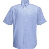 F65112 Men's XL Short Sleeve Blue Oxford Shirt thumbnail-0