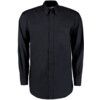 KK105 Men's 17in Long Sleeve Black Oxford Shirt thumbnail-0