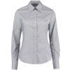KK702 Ladies Size 10 Long Sleeved Silver Grey Oxford Shirt thumbnail-0