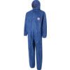 4515B, Chemical Protective Coveralls, Disposable, Type 5/6, Blue, SMS Nonwoven Fabric, Zipper Closure, Chest 39-43", L thumbnail-0