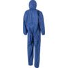 4515B, Chemical Protective Coveralls, Disposable, Type 5/6, Blue, SMS Nonwoven Fabric, Zipper Closure, Chest 39-43", L thumbnail-1