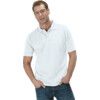 Polo Shirt, Men, White, Cotton, Short Sleeve, S thumbnail-0