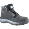 Iconic, Unisex Safety Boots Size 8, Black, Leather, Steel Toe Cap thumbnail-0
