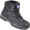 Unisex Safety Boots Size 11, Black, Leather, Waterproof thumbnail-0