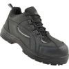 TMF, Safety Trainers, Unisex, Black, Leather Upper, Composite Toe Cap, S3, Size 8 thumbnail-0