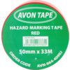 Adhesive Hazard Tape, PVC, Red, 50mm x 33m thumbnail-3