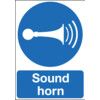 Sound Horn Rigid PVC Sign 210mm x 297mm thumbnail-0