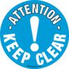 FM18 Floor Marker Keep Clear PVC Film Sign 430 Dia thumbnail-0
