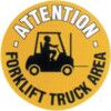 FM05 Floor Marker Forklift Truck Area PVC Film Sign 430mm x 430mm thumbnail-0