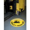 FM05 Floor Marker Forklift Truck Area PVC Film Sign 430mm x 430mm thumbnail-1