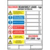 BLS1 Weight Load Notices Pallet Racking Rigid PVC Wall Guide - 254 x 356mm thumbnail-0