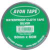 Duct Tape, Polyethylene Coated Cloth, Silver, 50mm x 50m thumbnail-2