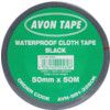 Duct Tape, Polyethylene Coated Cloth, Black, 50mm x 50m thumbnail-2