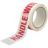 'Handle With Care' Adhesive Safety Tape, Vinyl, White, 50mm x 66m thumbnail-0
